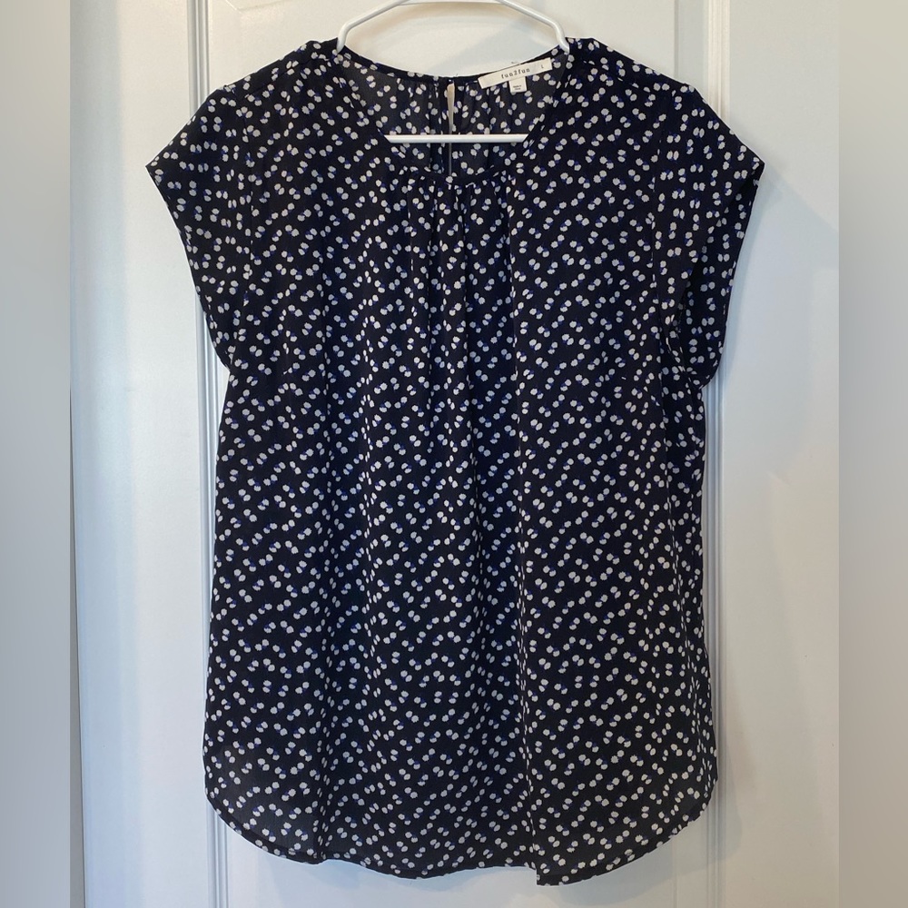 Kaden Pleated Short Sleeve Blouse